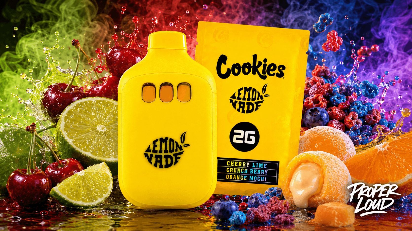 Buy Cherry Lime x Crunch Berry x Orange Mochi Disposable Vape