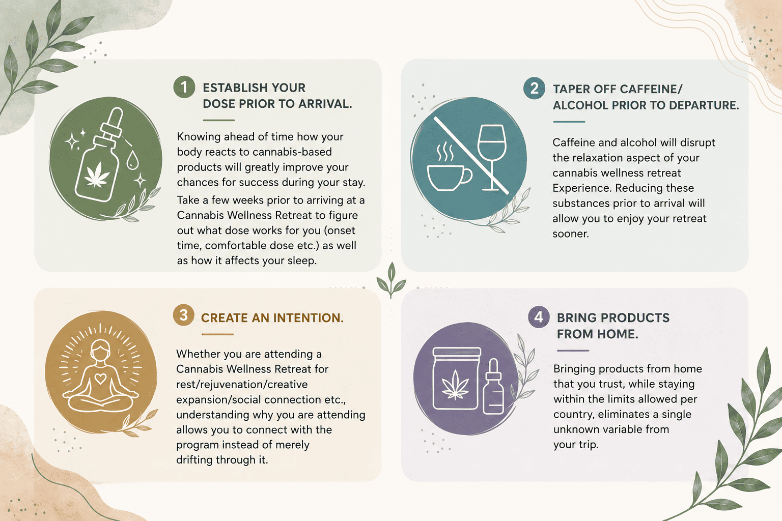 Getting ready for your cannabis wellness retreat